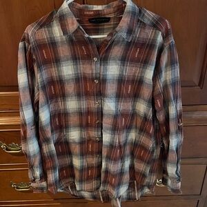 Jane and Delancey Brown Button Down Shirt